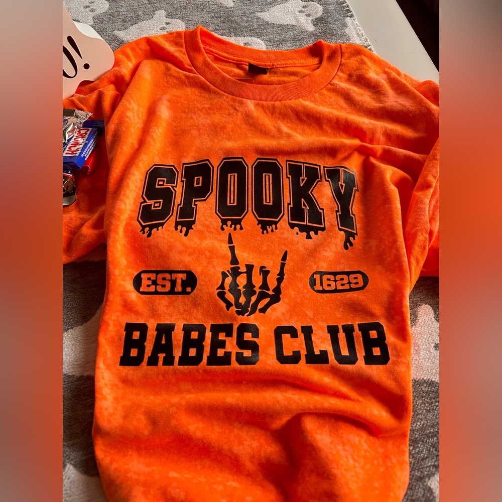 Halloween Spooky Babes Club tshirt. Brand new size large